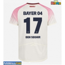 Bayer Leverkusen Eliesse Ben Seghir #17 Auswärtstrikot 2025-26 Kurzarm